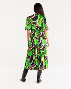 Cheap Shelbi Dress In Kimono Midi