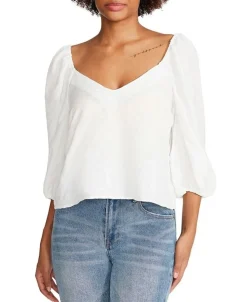 Sale Stevie White Top Blouses