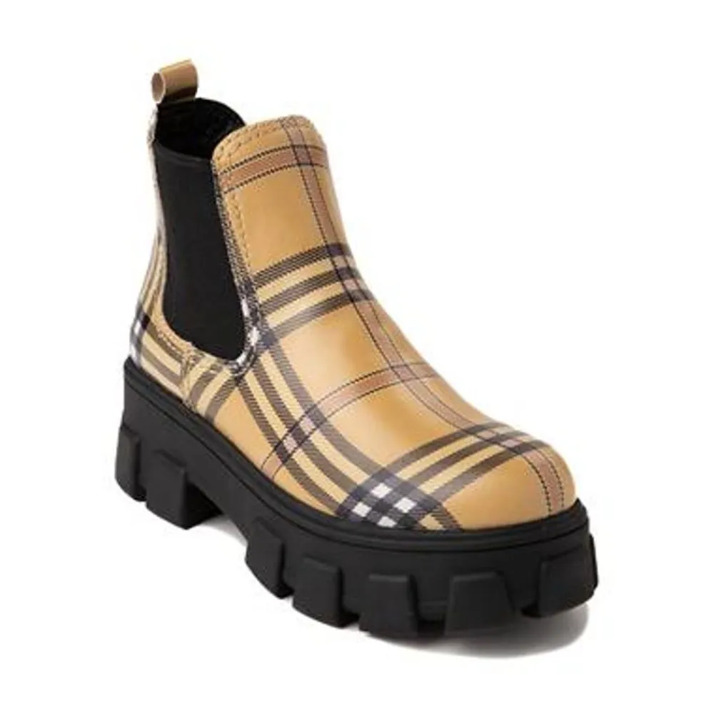 Sale Darielle Yellow Plaid Boot Boot