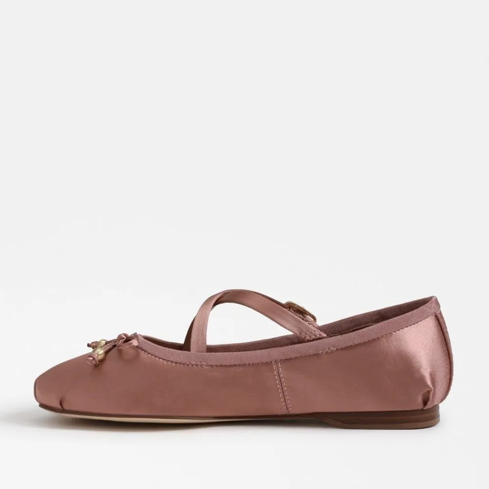 Discount Zuri Strap Ballet Flat Dark French Flat