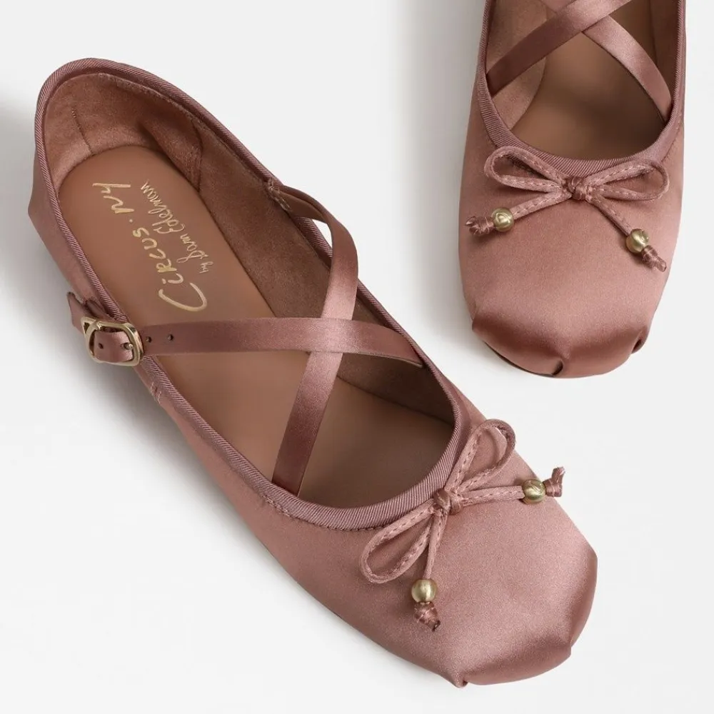 Discount Zuri Strap Ballet Flat Dark French Flat