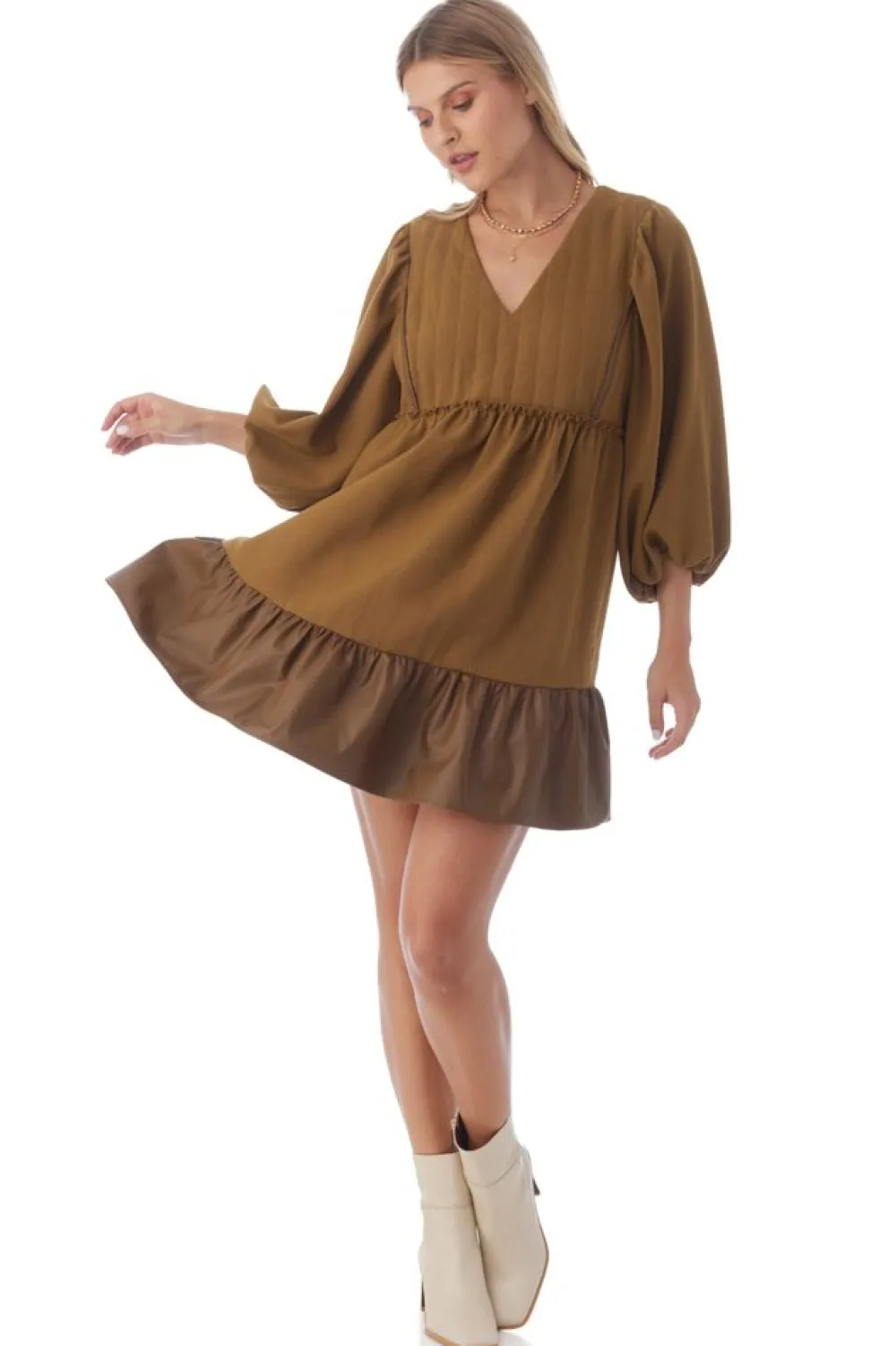 Sale Addison Dress - Sepia Mini