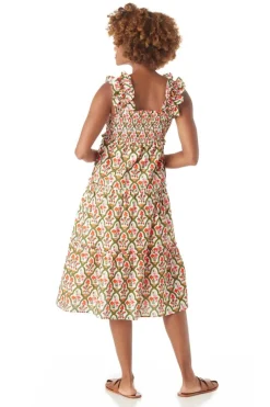 Outlet Brayden Dress Garden Lattice Midi