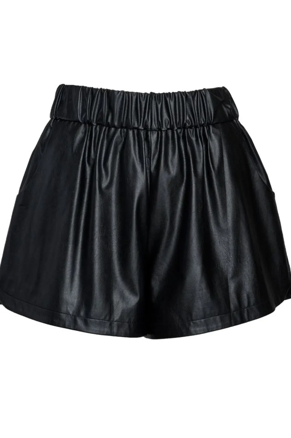 Discount Cailan Short Black Leather Shorts