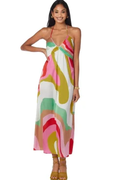 Hot Hill Dress Red Beach Maxi