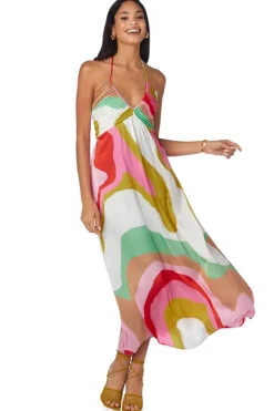 Hot Hill Dress Red Beach Maxi