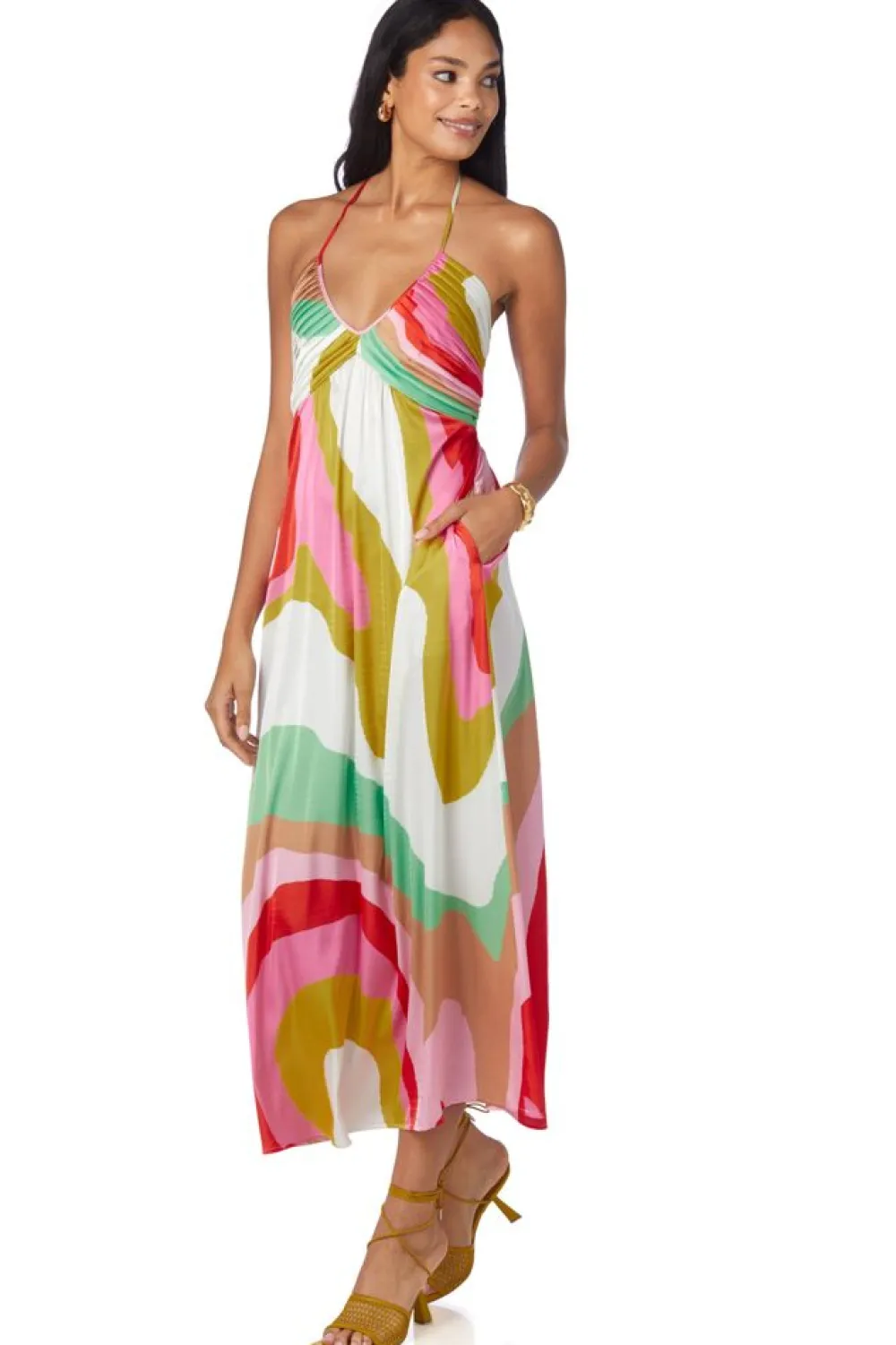 Hot Hill Dress Red Beach Maxi
