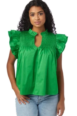 Fashion Layla Top - Bright Fern Blouses