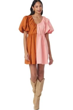 Sale Raines Dress Salmon/Clay Mini