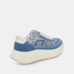 Shop Dolen Navy Multi Woven Sneakers Sneaker