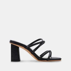 Sale Patsi Black Heel Sandal Heel