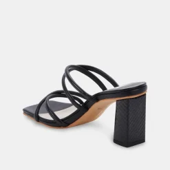 Sale Patsi Black Heel Sandal Heel
