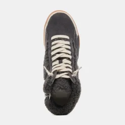 Store Zilvia Plush Sneakers Anthracite Suede Sneaker