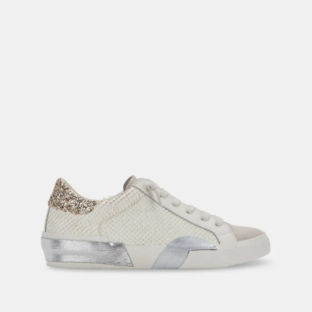 Sale Zina Embossed White Sneaker Sneaker