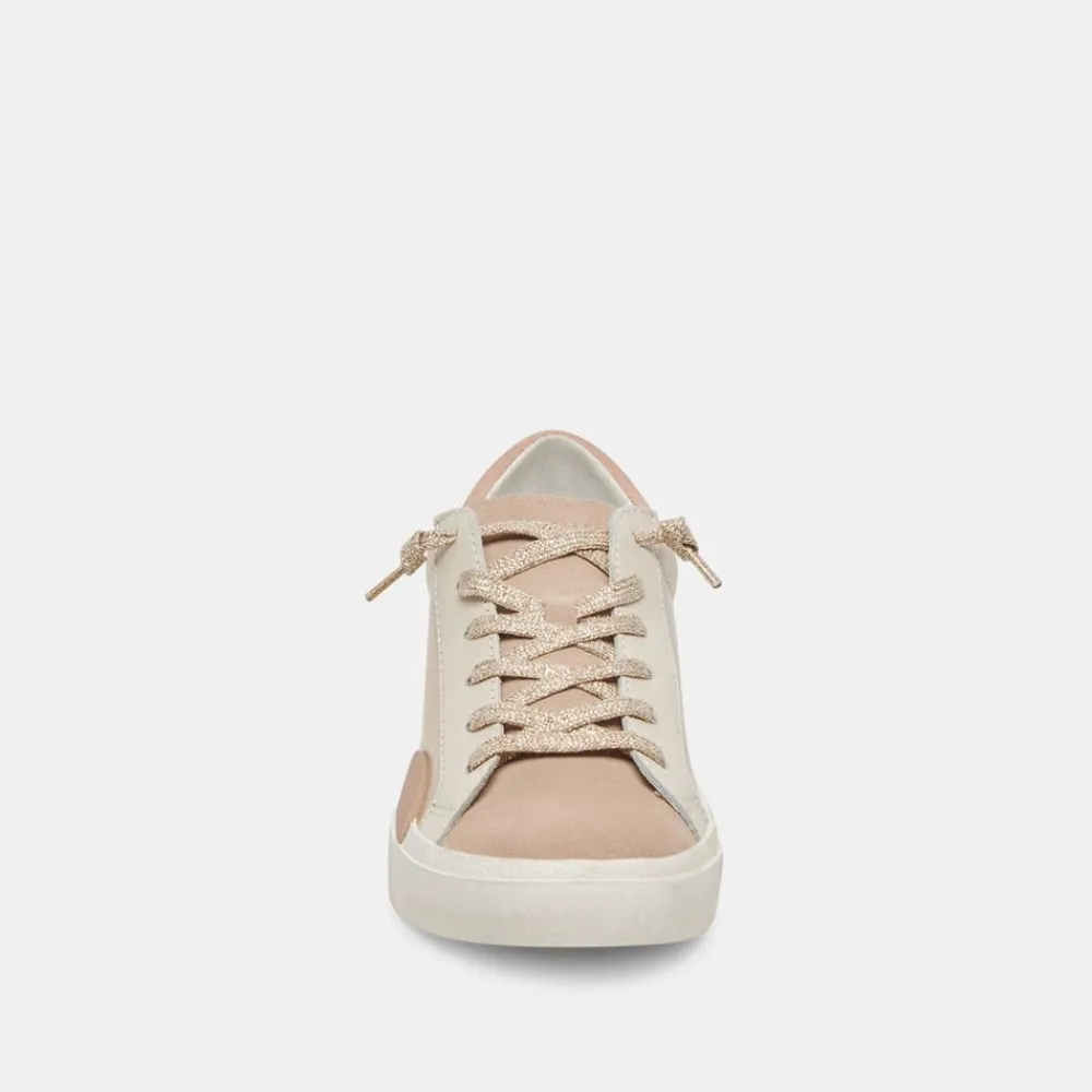 Hot Zina Gold Leather Sneaker