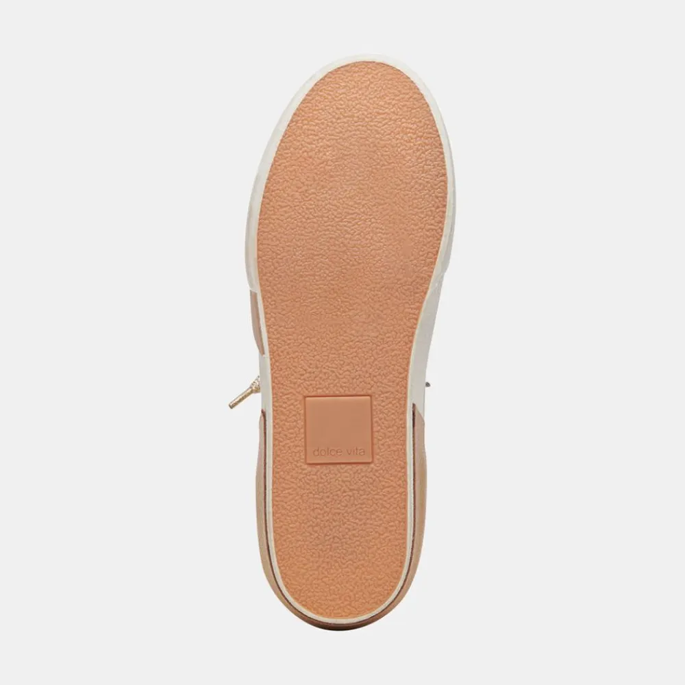 Hot Zina Gold Leather Sneaker