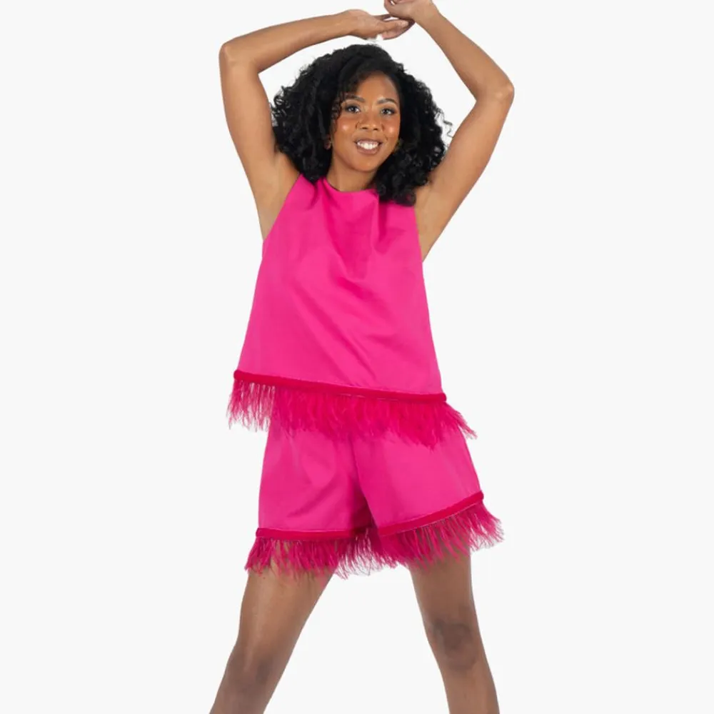 Store Party Top Fuchsia Blouses