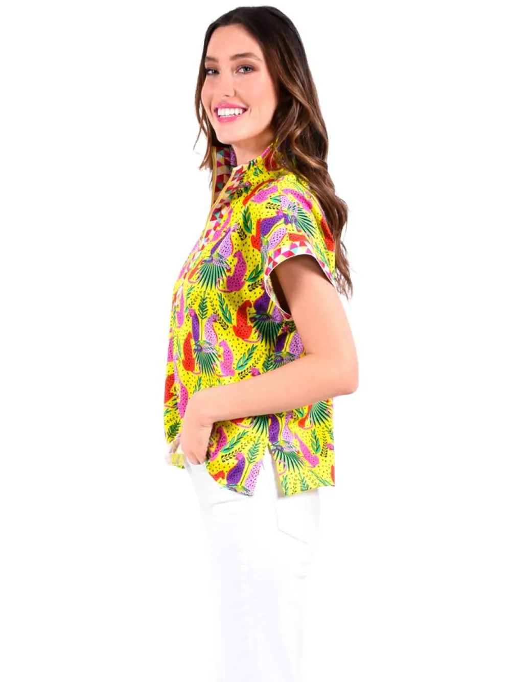 Hot Poppy Pullover Peekaboo Blouses