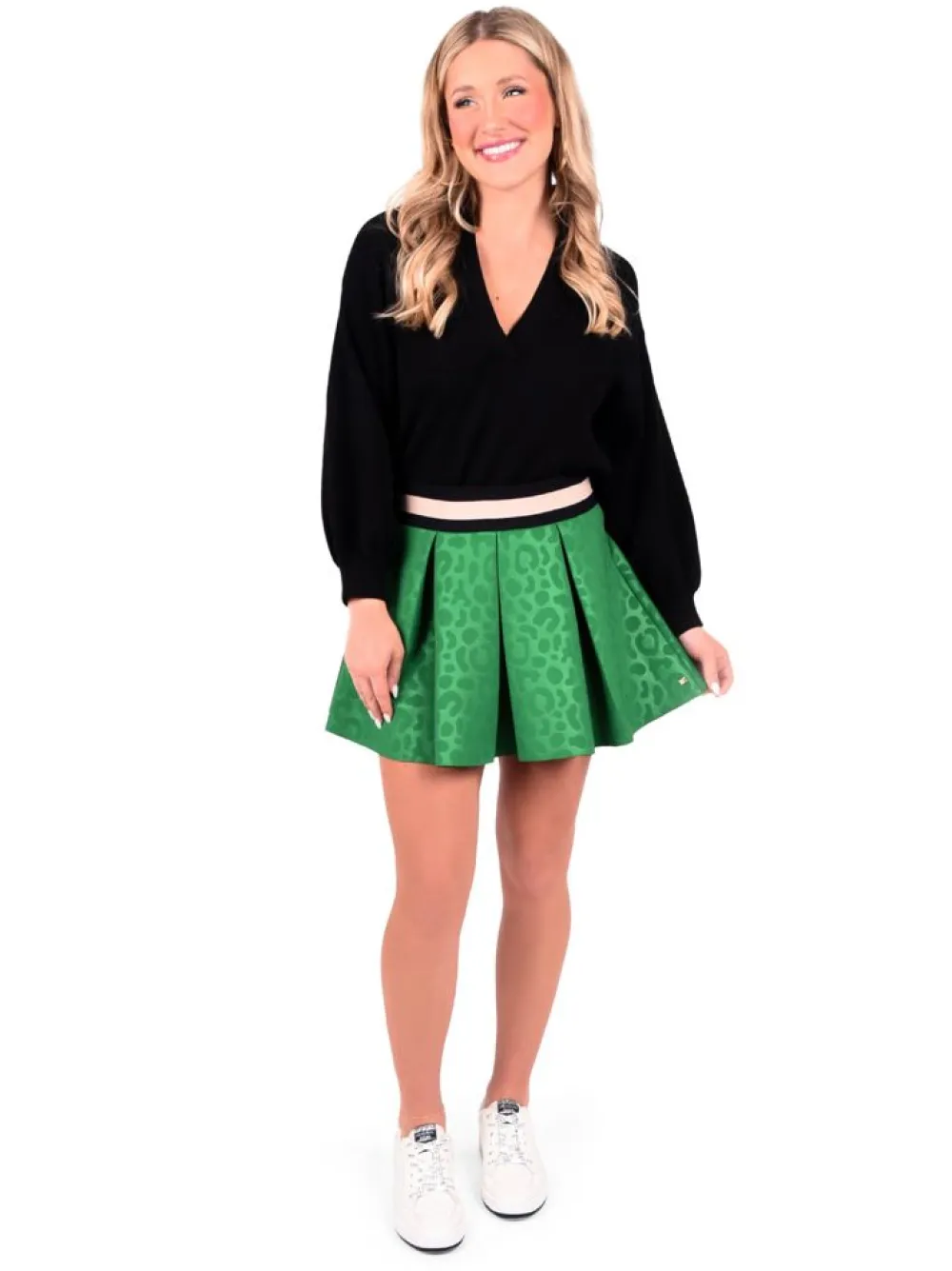 Shop Sydney Skirt Evergreen Cheetah Skirts