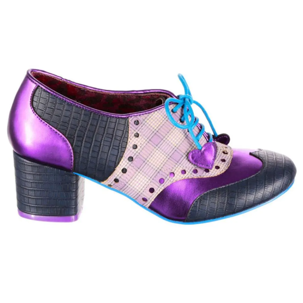 Flash Sale Clara Bow Navy Purple Loafers/Oxfords