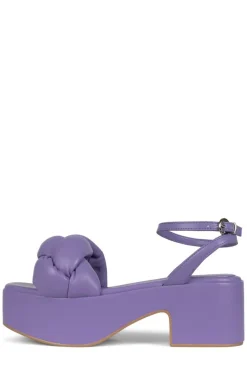 Store Braided Platform Sandal Lilac Sandal