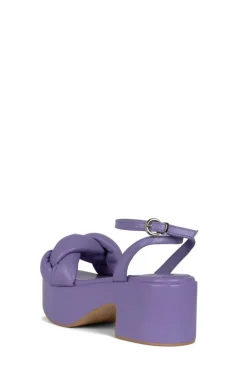 Store Braided Platform Sandal Lilac Sandal