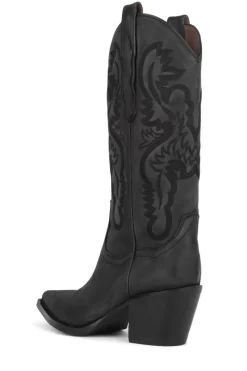 Sale Dagget Black Washed Western Boot Boot