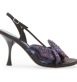 Cheap Emotions Black Satin Heel