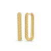 Best Effie Square Texture Hoop Earrings Jewelry