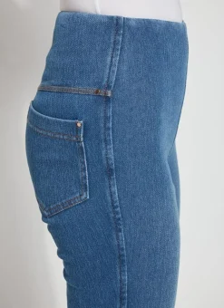 Clearance Ankle Denim Baby Bootcut Mid Wash Jeans