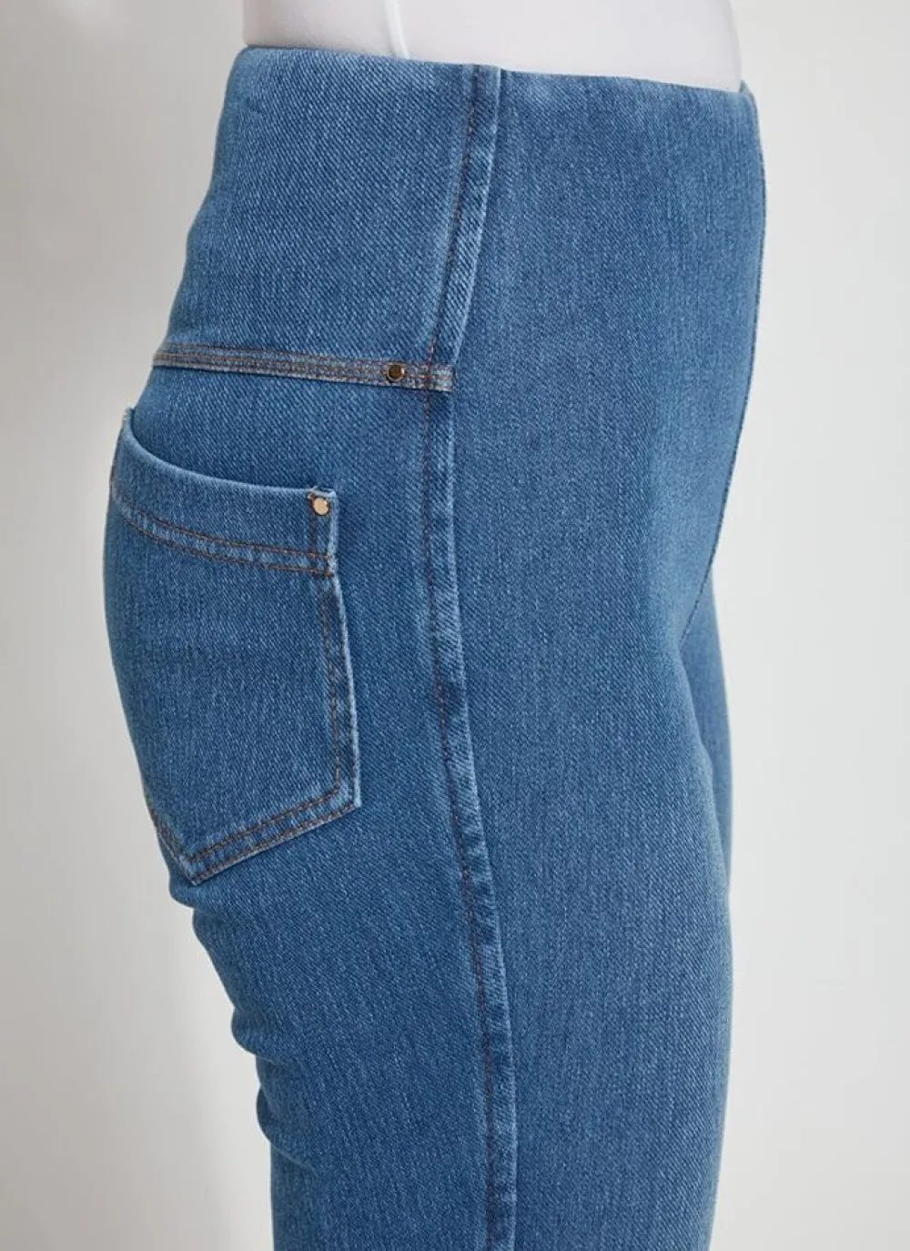 Clearance Ankle Denim Baby Bootcut Mid Wash Jeans