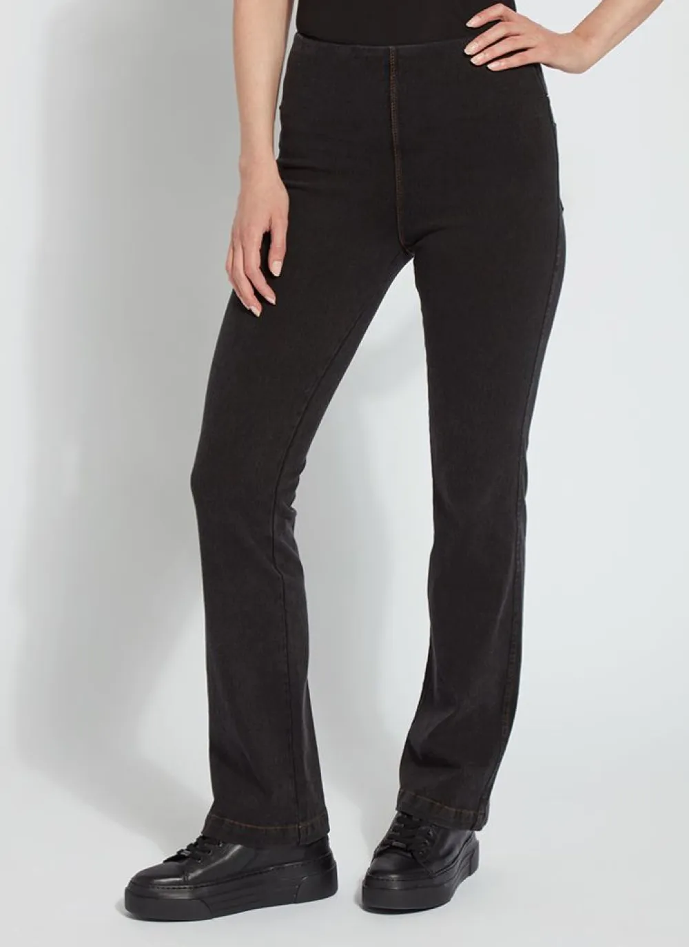 Hot Baby Bootcut Denim Midtown Black Pants