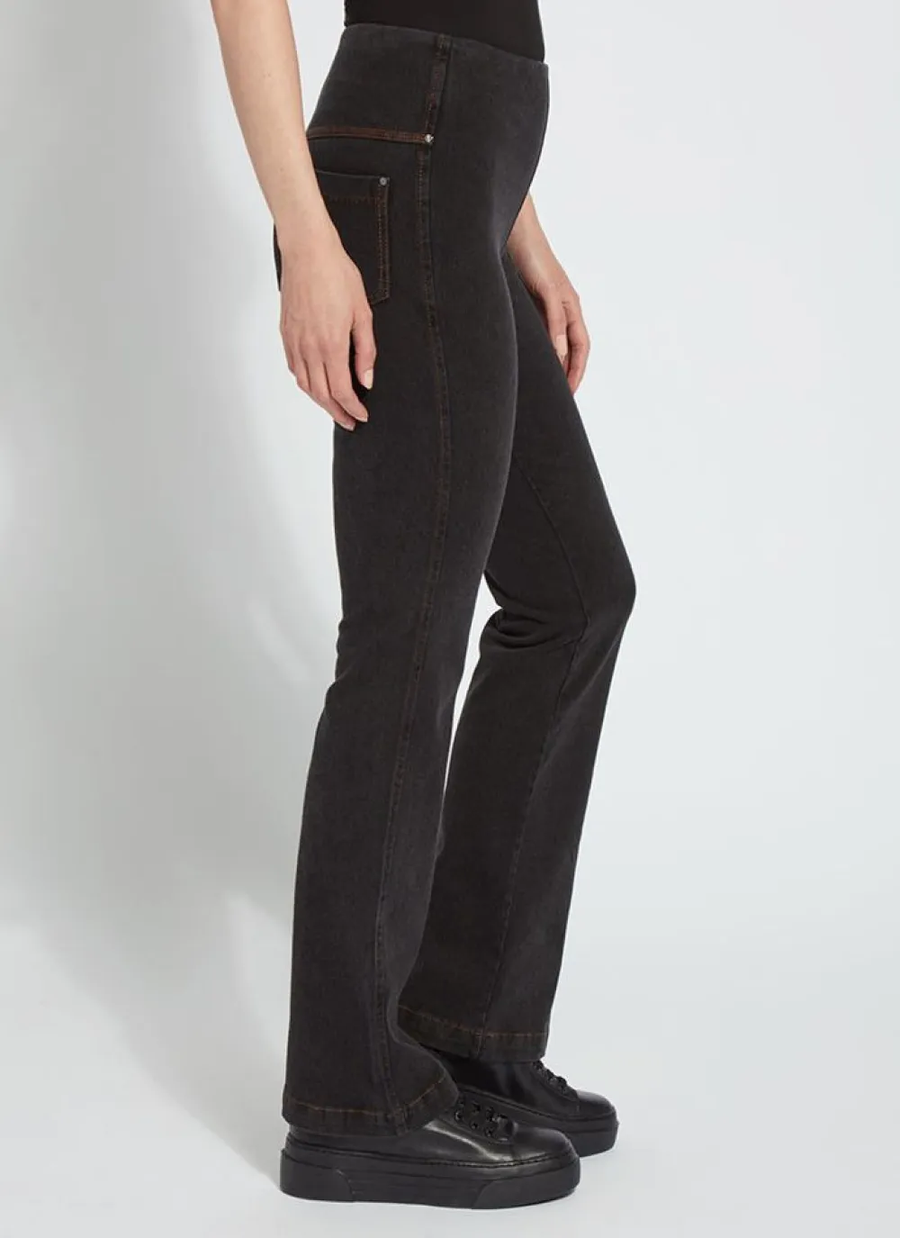 Hot Baby Bootcut Denim Midtown Black Pants