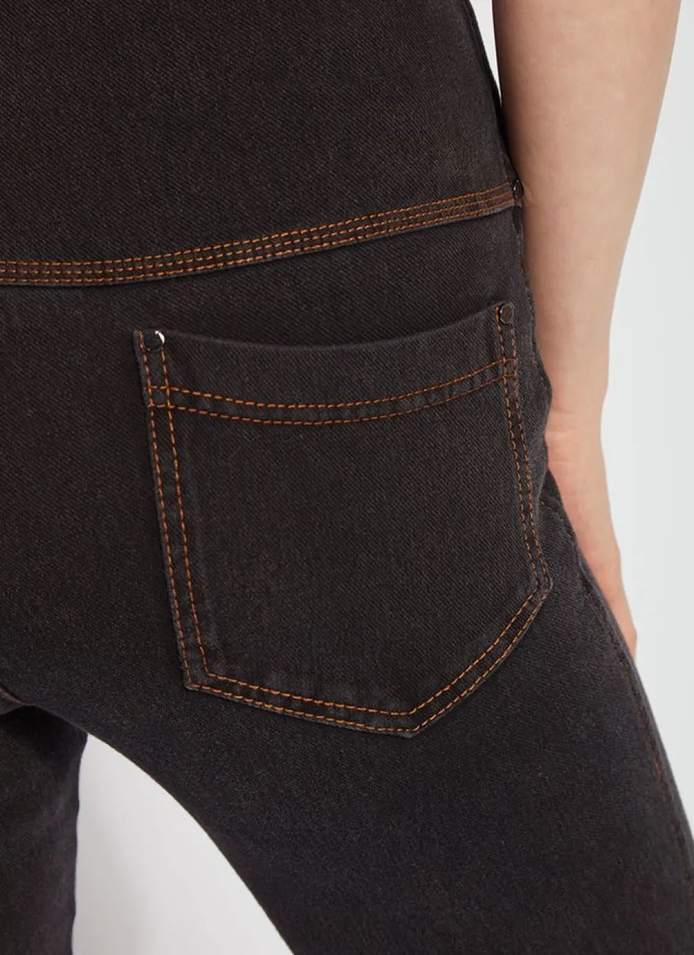 Hot Baby Bootcut Denim Midtown Black Pants
