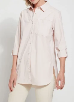 Sale Sporty Roll Up Sleeve Schiffer Mineral Blouses