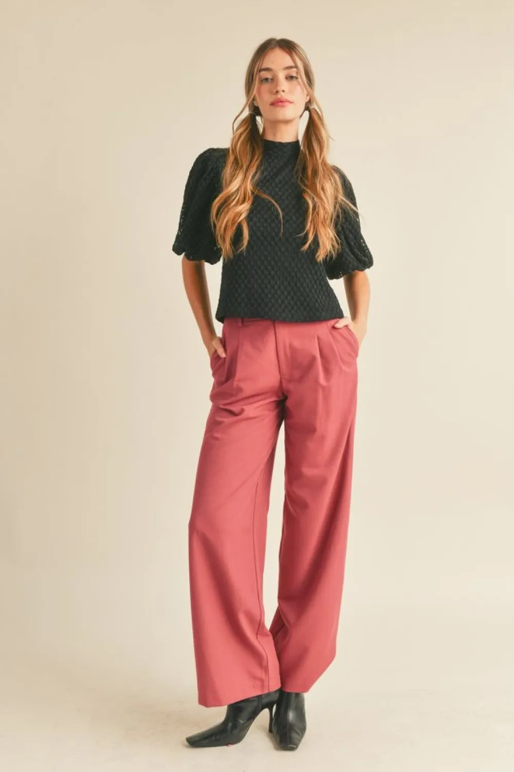 Discount &Merci Bethany Pleated Trouser Pants