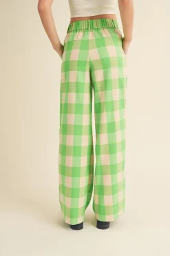 Store &Merci Green Apple Plaid Trouser Pants