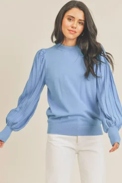 Shop &Merci James Stripe Texturepullover Blouses