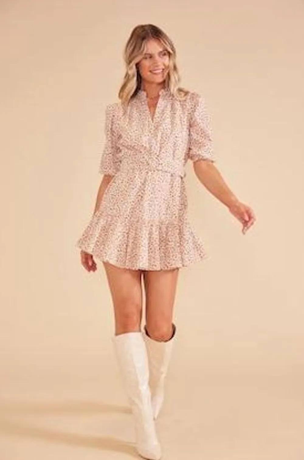 Fashion Freya Belted Mini Dress Mini