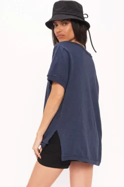 New Knock Out Tee Navy Peony Tanks