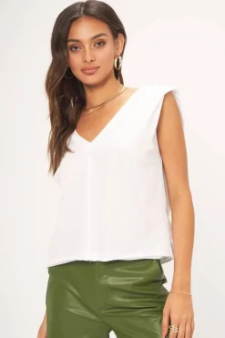 Discount Lexi Exagerated Shoulder Tank Tanks