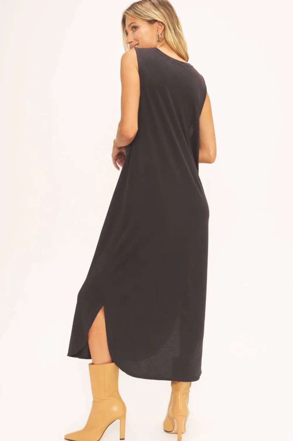 Cheap Lucky Nights Horseshoe Tank Dress Maxi