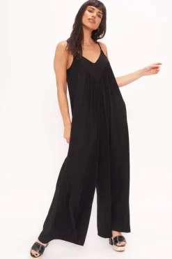Cheap No Regrets Shirred Jumpsuit Jumpsuit