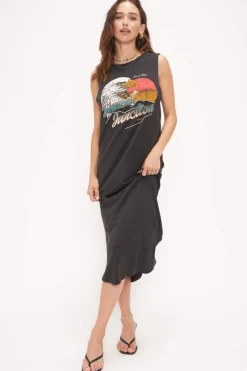 Clearance Sunset Junction Tank Dress Midi