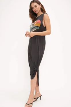 Clearance Sunset Junction Tank Dress Midi
