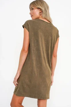 Flash Sale Wave Washed Dress Mini