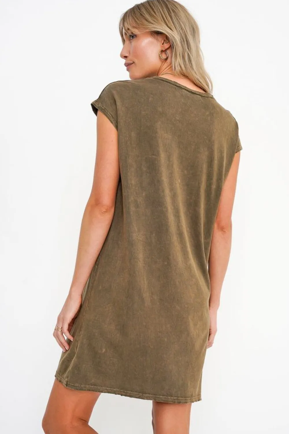Flash Sale Wave Washed Dress Mini