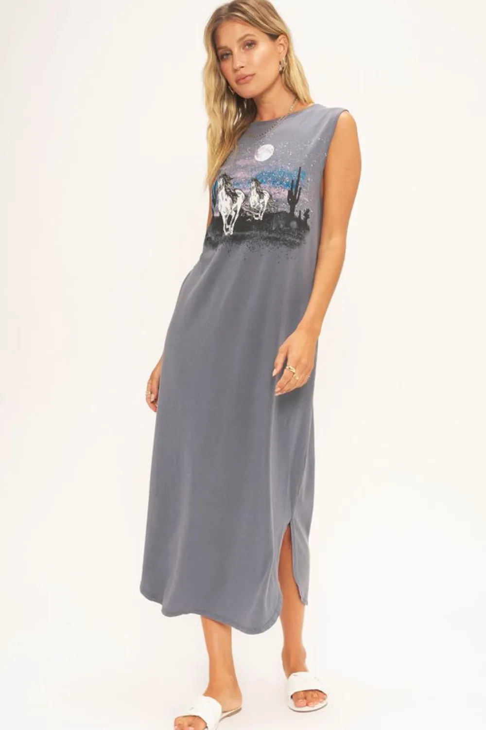 New Wild Horses Tank Dress Maxi
