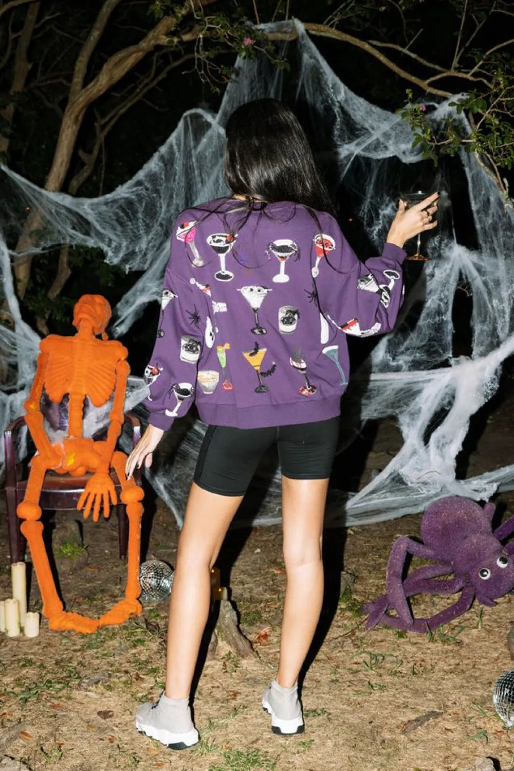 New Dark Purple Spooky Spirits Sweatshirt Sweatshirts