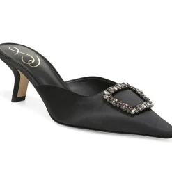 Online Brit Jewel Black Satin Heel
